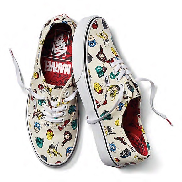 vans x marvel authentic marvel heads